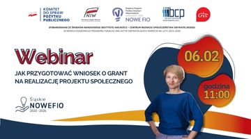 Zapraszamy do udziału w webinarze „Jak przygotować wniosek o grant na realizację projektu społecznego”