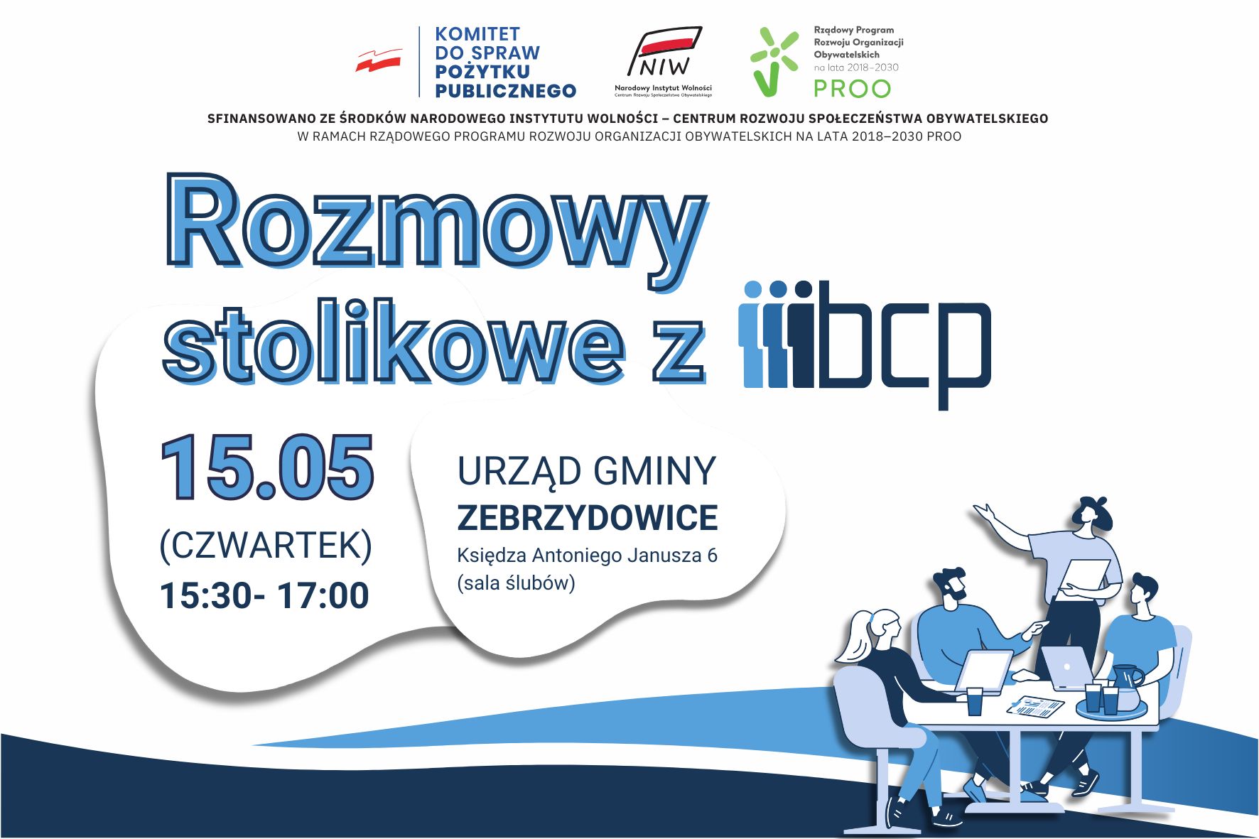 Rozmowy Stolikowe z Bielskim Centrum Przedsiębiorczości w Gminie Zebrzydowice!