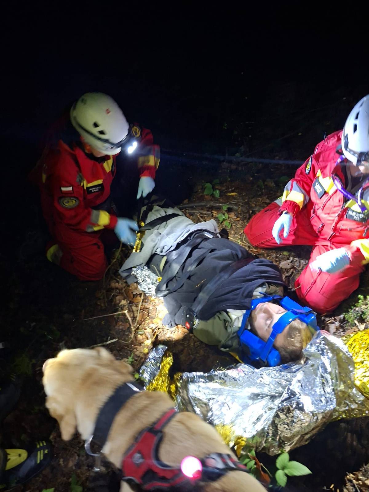 Górnośląska Grupa Poszukiwawczo Ratownicza podczas akcji